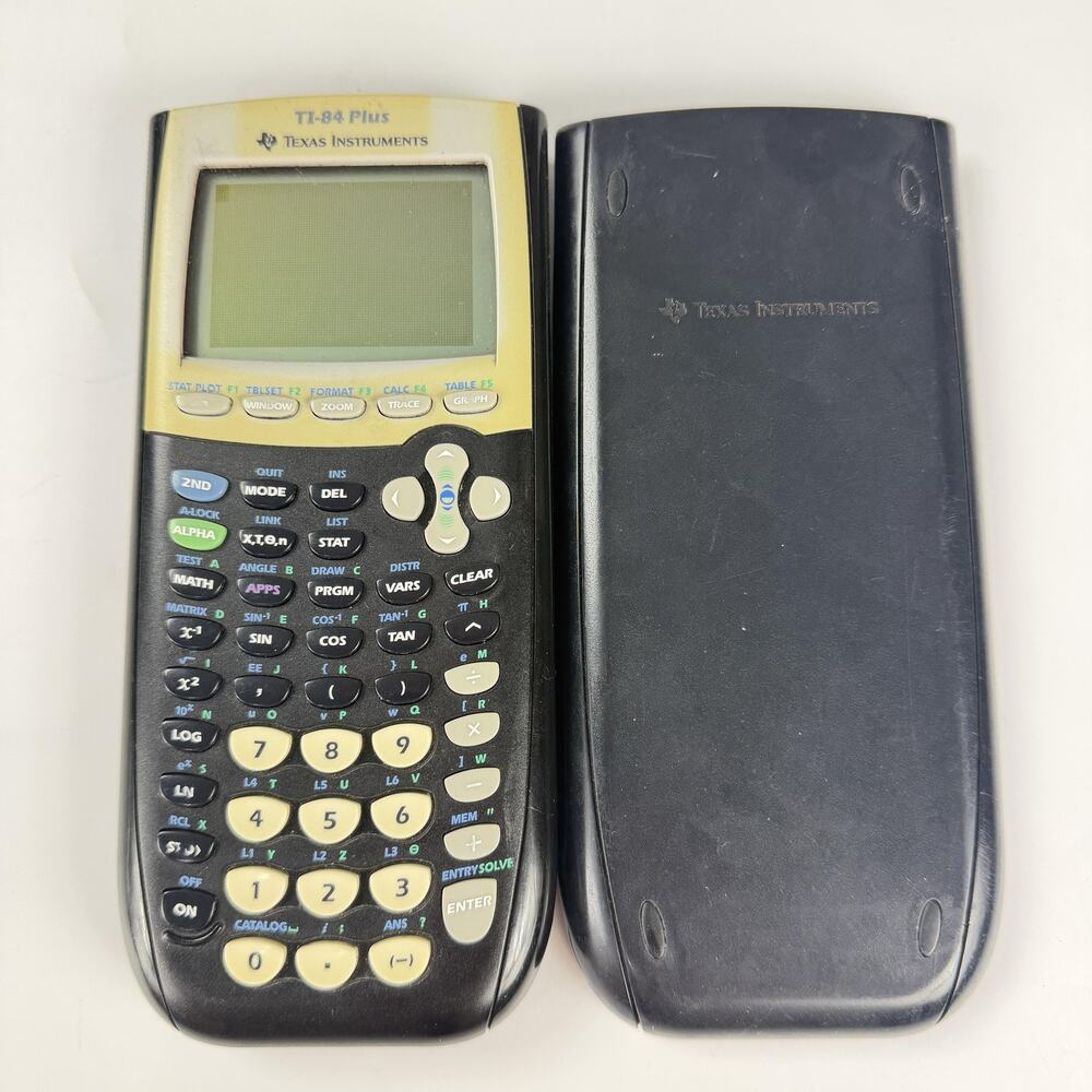 Texas Instruments TI-84 Plus Graphing Calculator Black Handheld Tested Working